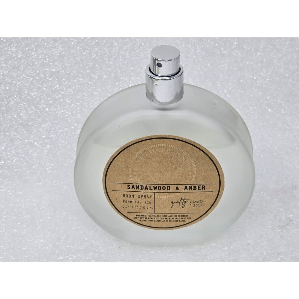 Sandalwood & Amber Room Spray 2.77 Fl Oz Glass Bottle By East West 90% Full